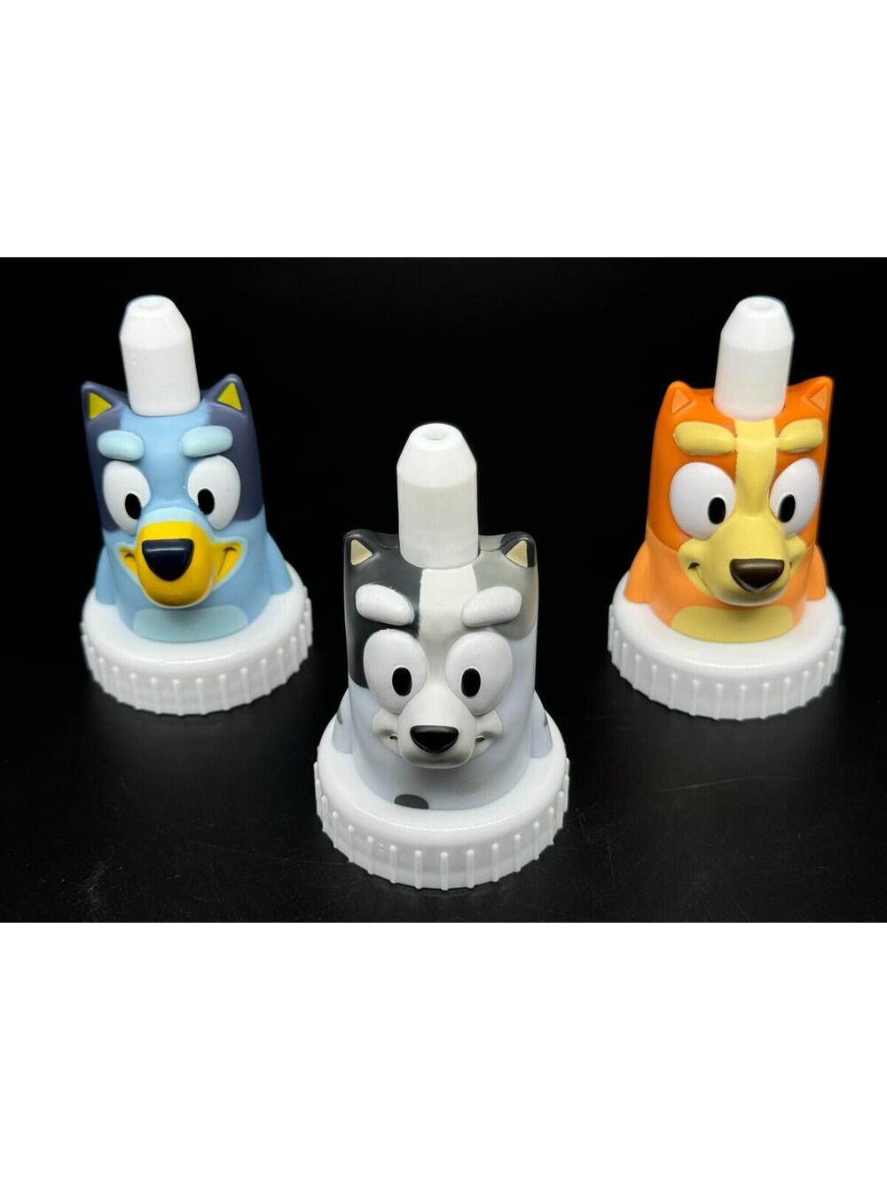 Bluey, Muffin and Bingo Good 2 Grow Juice Toppers New set of 3